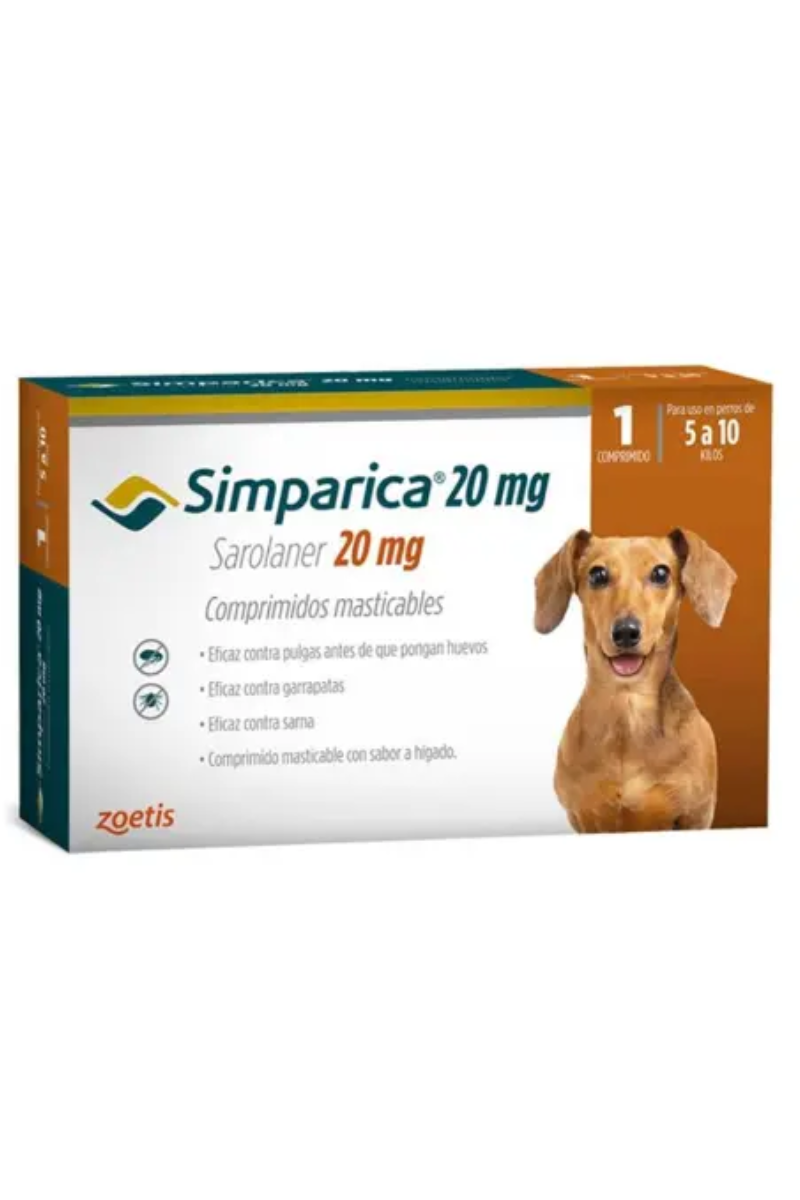 Simparica Perro 5 - 10kg (20mg) 1 Comprimido