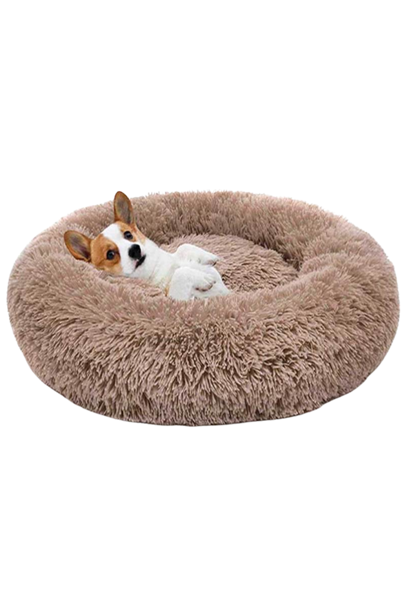 Cama para perros y gatos antiestres M Café