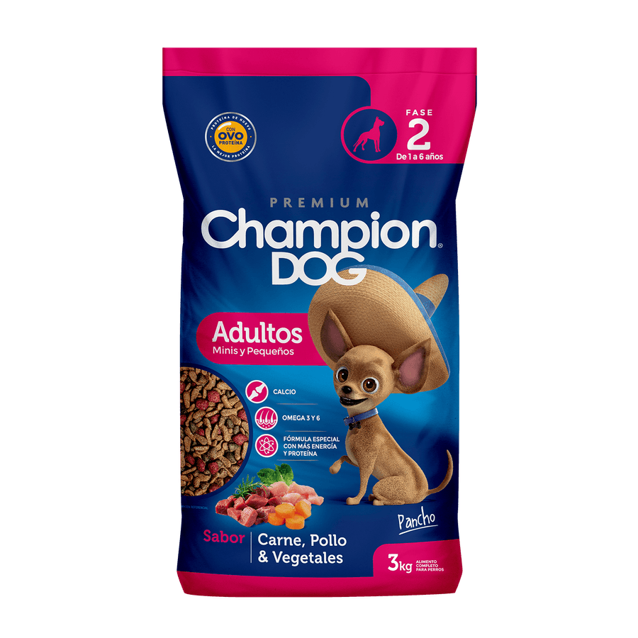Champion Dog Adulto Raza Pequeña 3 kg