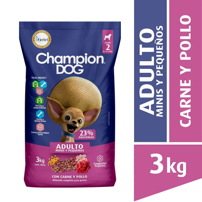 Champion Dog Adulto Raza Pequeña 3 kg