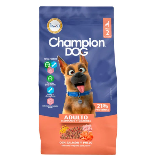 Champion Dog Adulto Salmón y Pollo 15 kg