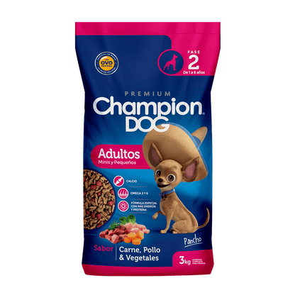 Champion Dog Adulto Raza Pequeña 3 kg