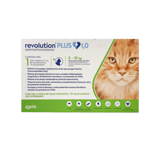 Pipeta Revolution Gato Plus 5 a 10 kg
