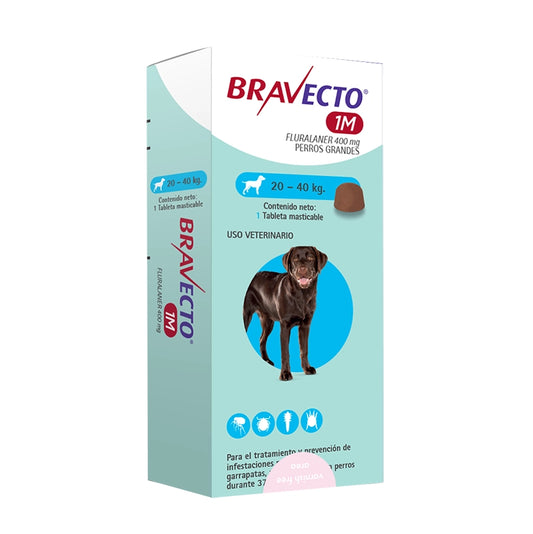 Bravecto 1M Perros 20 a 40 kg